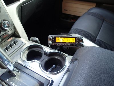 Headrest Mounted Remote Radio Speaker