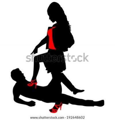 -while-a-woman-steps-on-his-chest-vector-192648602.jpg