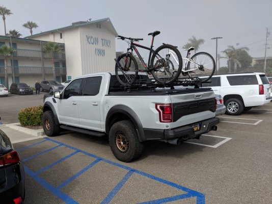 Ford raptor bike store rack