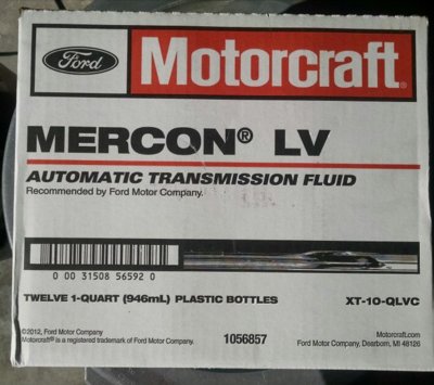 20 Quarts Auto. Transmission Fluid Genuine FORD MOTORCRAFT XT10QLVC MERCON  LV